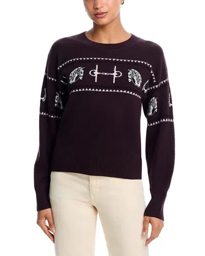 Aqua Horse Cashmere Sweater - Exclusive In Brown