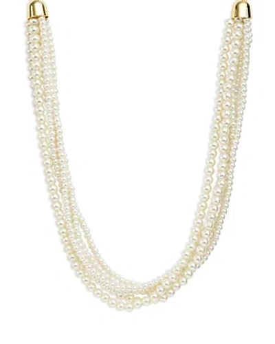 Aqua Imitation Pearl Layered Necklace, 17 - 100% Exclusive In White