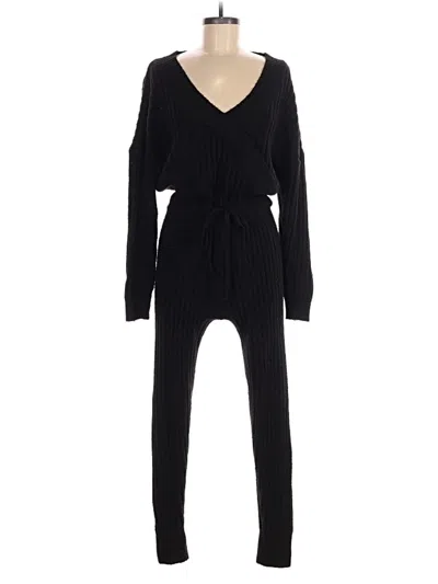 Pre-owned Aqua Jumpsuit In Black