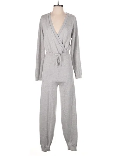 Pre-owned Aqua Jumpsuit In Gray