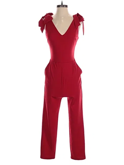 Pre-owned Aqua Jumpsuit In Red