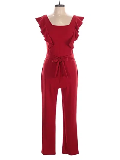 Pre-owned Aqua Jumpsuit In Red