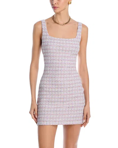 Aqua Knit Tweed Dress - Exclusive In Purple Multi
