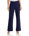 Aqua Knit Wide Leg Pants - Exclusive In Navy
