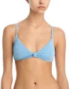 Aqua Knot Bralette Bikini Top -exclusive In Blue