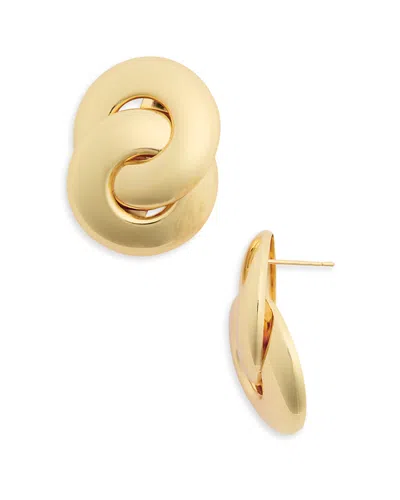 Aqua Knot Earrings - Exclusive In Gold