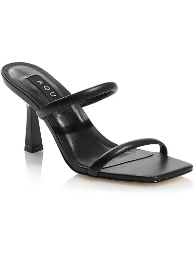 Aqua Kyle Womens Open Toe High Heel Heels In Black