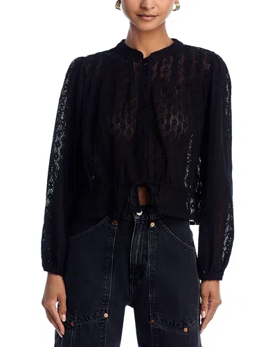 Aqua Lace Blouse - Exclusive In Black