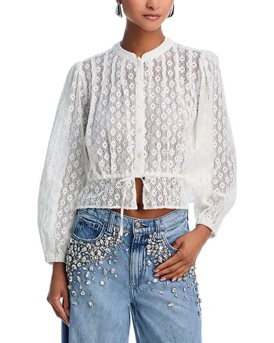 Aqua Lace Blouse - Exclusive In Ivory