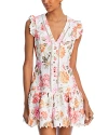 Aqua Lace Floral Dress - Exclusive In Multi
