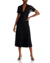 Aqua Lace Midi Shirt Dress - 100% Exclusive In Black