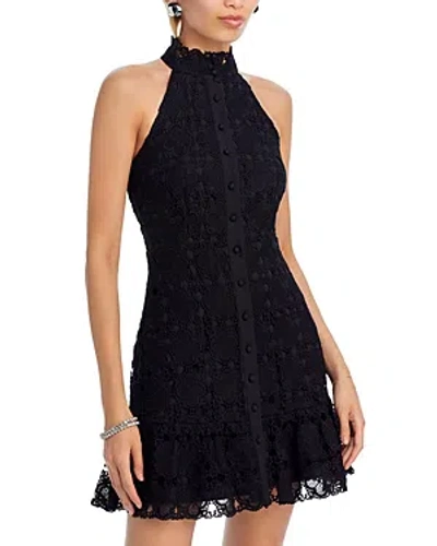 Aqua Lace Mini Shirt Dress - 100% Exclusive In Black