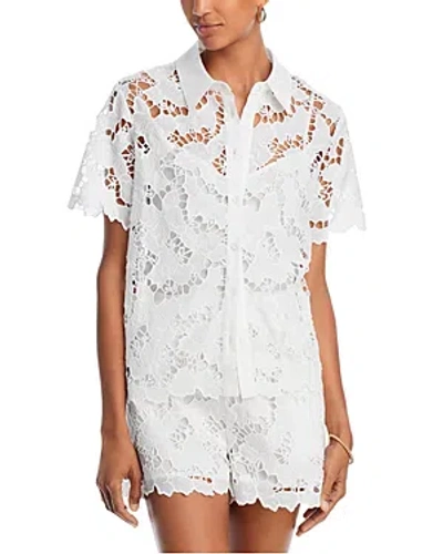 Aqua Lace Shirt - 100% Exclusive In White