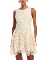Aqua Lace Sleeveless Dress - Exclusive In White