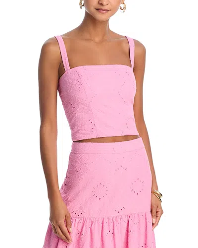 Aqua Lace Tank Top - Exclusive In Pink