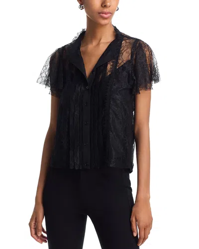 Aqua Lace Top - Exclusive In Black