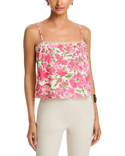 Aqua Lace Trim Cami Top - Exclusive In Multi