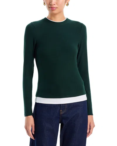 Aqua Layered Look Top - Exclusive In Green