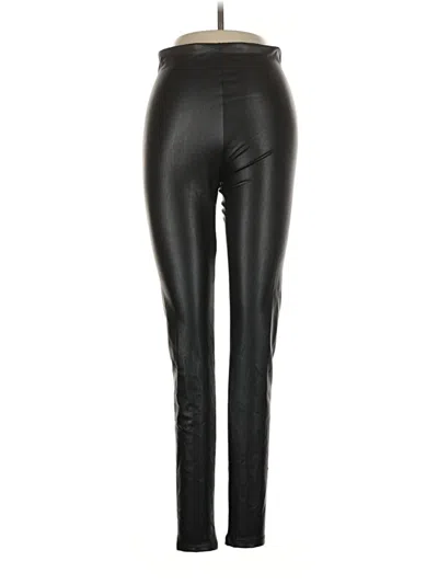 Pre-owned Aqua Leggings In Black