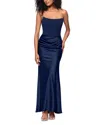 AQUA LONG SCUBA STRAPLESS GOWN - EXCLUSIVE