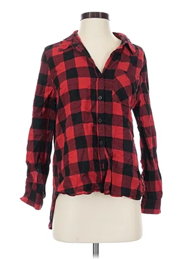 Pre-owned Aqua Long Sleeve Button Down Shirt In Red