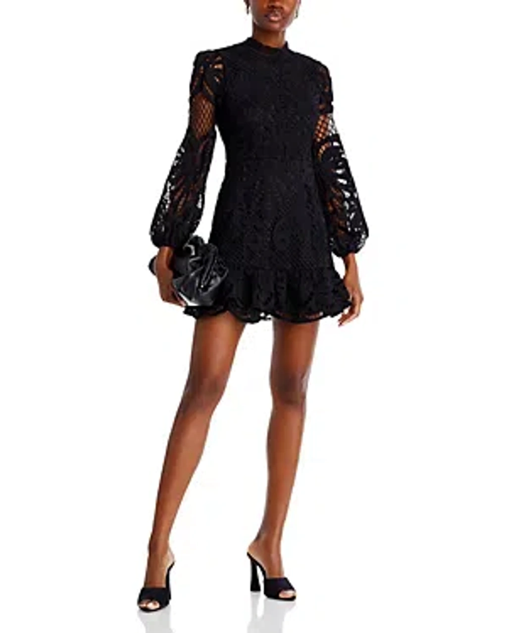 Aqua black lace dress sales