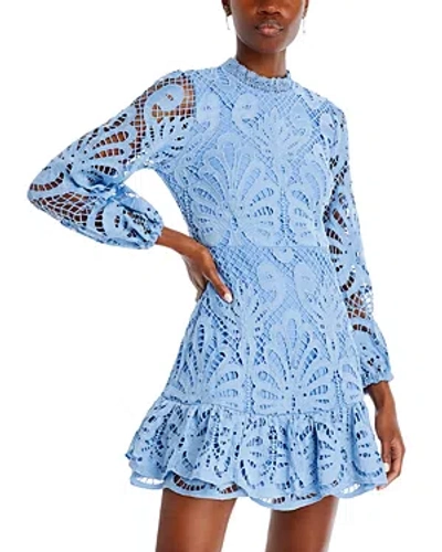 Aqua Long Sleeve Lace Dress - 100% Exclusive In Blue