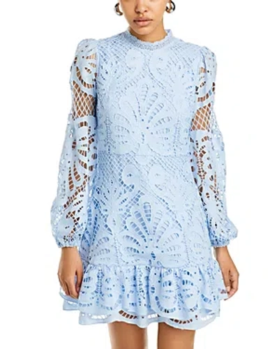 Aqua Long Sleeve Lace Dress - 100% Exclusive In Mint Blue