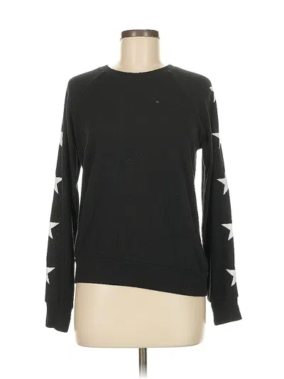 Pre-owned Aqua Long Sleeve T-shirt In Black