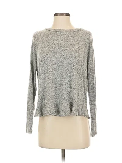 Pre-owned Aqua Long Sleeve T-shirt In Silver