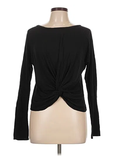 Pre-owned Aqua Long Sleeve T-shirt In Black