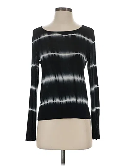 Pre-owned Aqua Long Sleeve T-shirt In Black