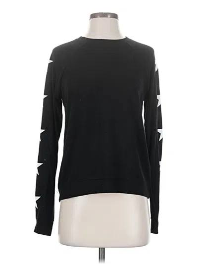 Pre-owned Aqua Long Sleeve T-shirt In Black