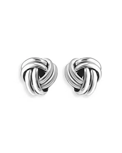 Aqua Love Knot Stud Earrings In Sterling Silver - 100% Exclusive