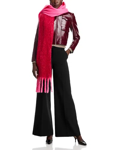 Aqua Lulla Color Block Two Tone Scarf In Pink