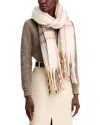 Shop Aqua Lulla Glen Plaid Blanket Scarf In Neutral Multi