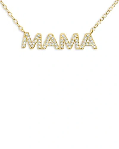 Aqua Mama Nameplate Necklace, 16 - 100% Exclusive In Gold