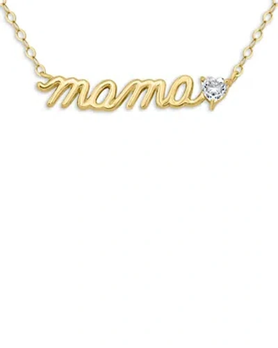 Aqua Mama Nameplate Necklace, 16 - 100% Exclusive In Gold