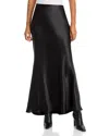 Aqua Maxi Slip Skirt - Exclusive In Black