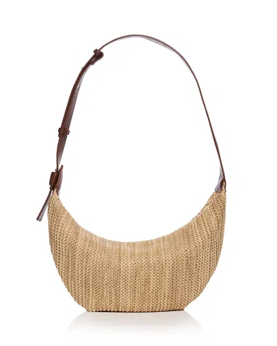 Aqua Medium Belted Hobo Bag - Exclusive In Brown