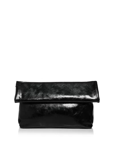 Aqua Medium Flap Clutch - Exclusive In Black