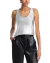 Aqua Metallic Tank Top - Exclusive In Silver