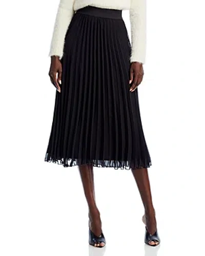 Aqua Midi Pleated Skirt - 100% Exclusive In Black