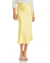 Aqua Midi Slip Skirt - Exclusive In Buttery