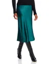 Aqua Midi Slip Skirt - Exclusive In Forest