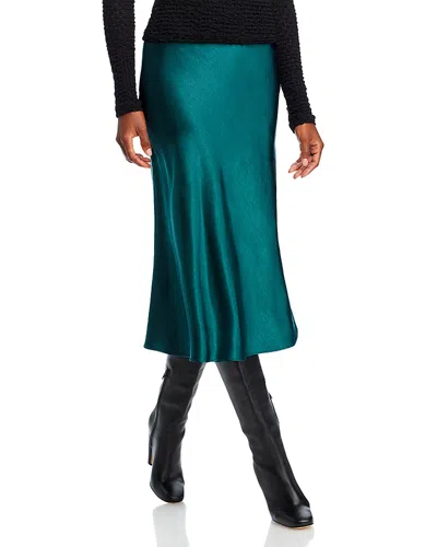 Aqua Midi Slip Skirt - Exclusive In Forest