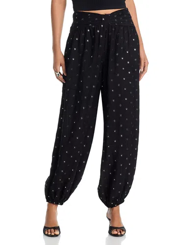 Aqua Mirror Balloon Pants - Exclusive In Black