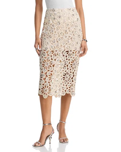 Aqua Mirror Crochet Skirt - Exclusive In White