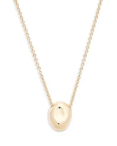 Aqua Molten Pendant Necklace, 16-18 - Exclusive In Gold