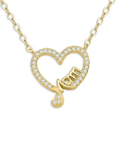 Aqua Mom Heart Necklace, 16 - 100% Exclusive In Gold